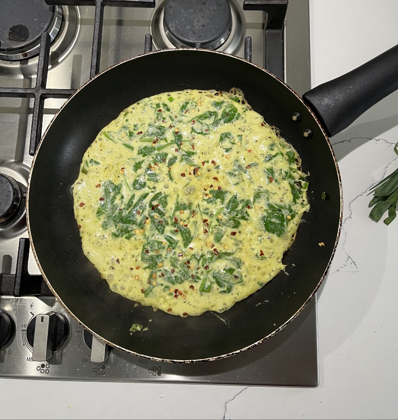 Vegan Omelette for Breakfast made using Just Egg® Vegan Omelette